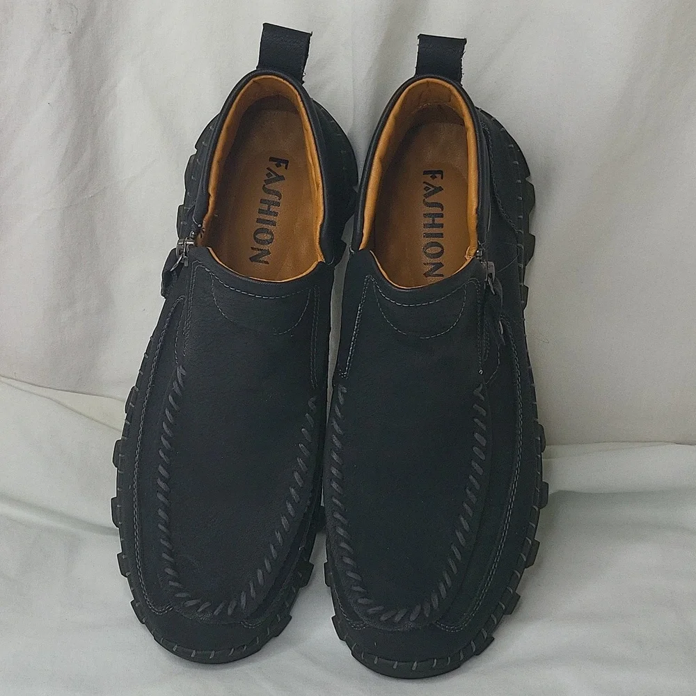 MEN'S chukka boots casual loafers non slip ankle booties